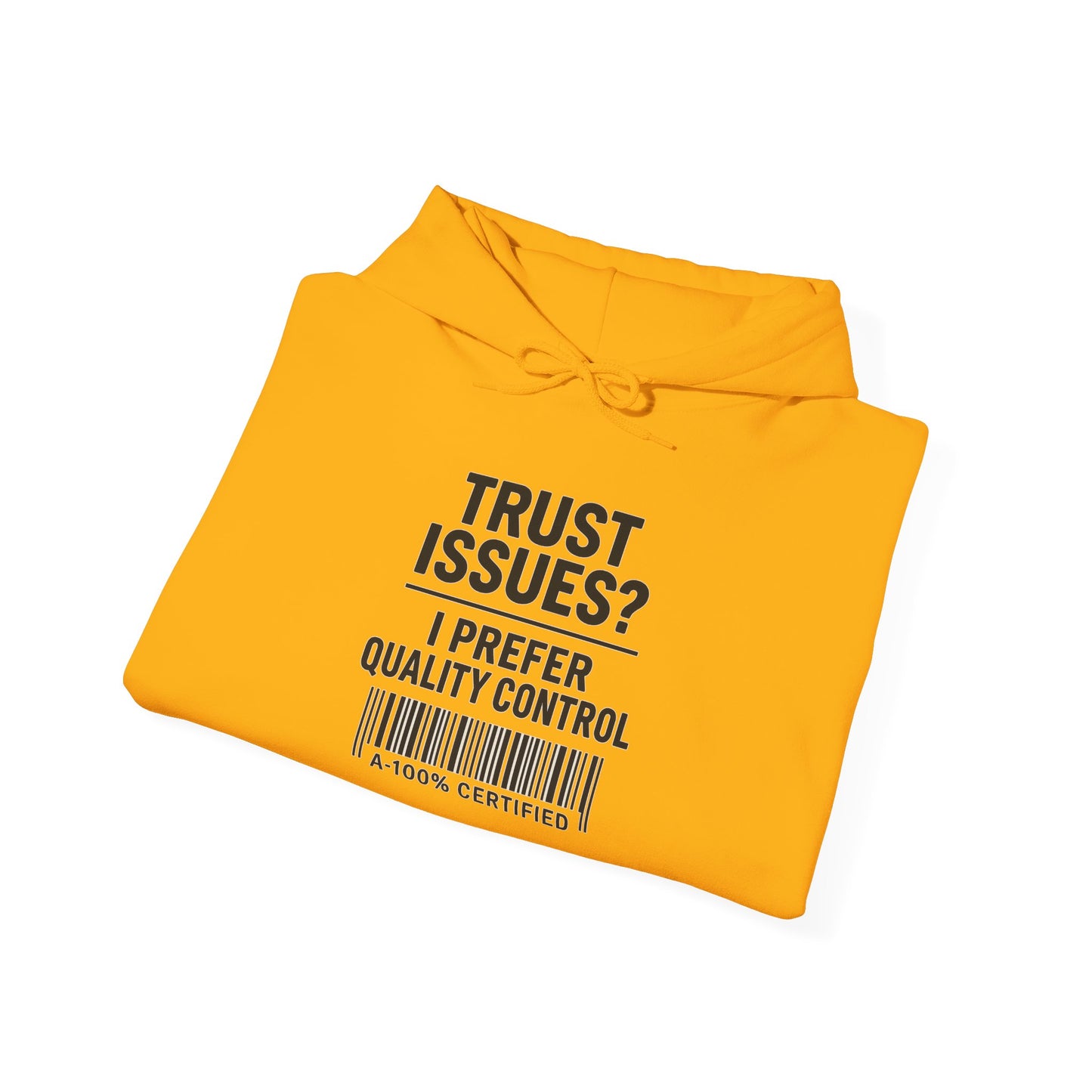 Trust Issues? I Prefer Quality Control Hoodie – Sarcastic Sweatshirt for Snarky Perfectionists