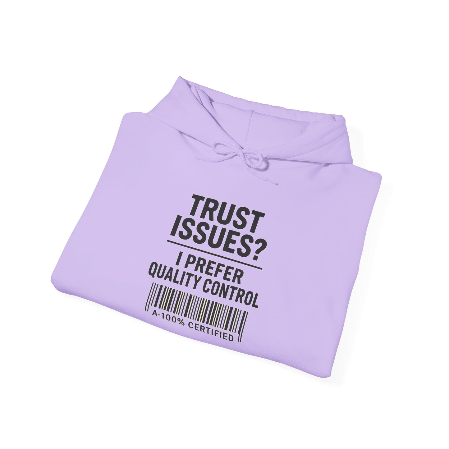 Trust Issues? I Prefer Quality Control Hoodie – Sarcastic Sweatshirt for Snarky Perfectionists