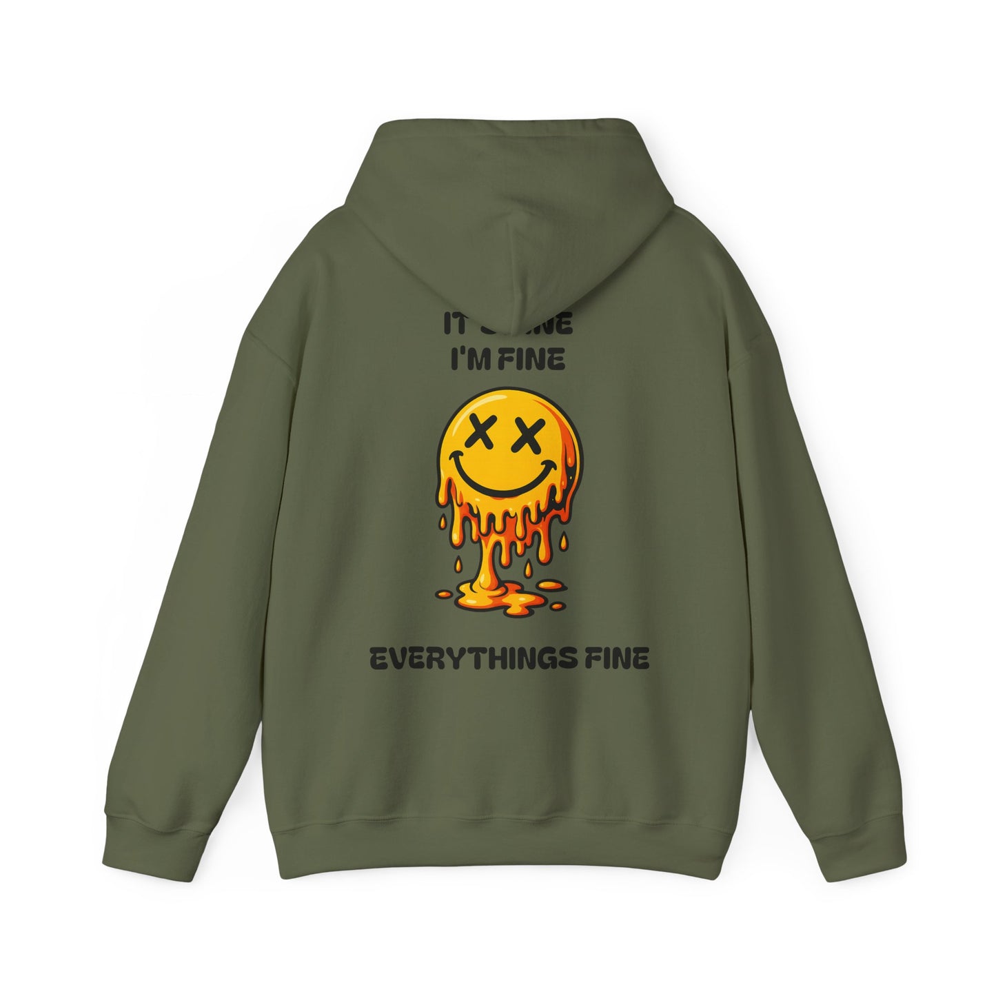 It’s Fine I’m Fine Everything Is Fine Zip Hoodie – Funny Zip Up Sweatshirt