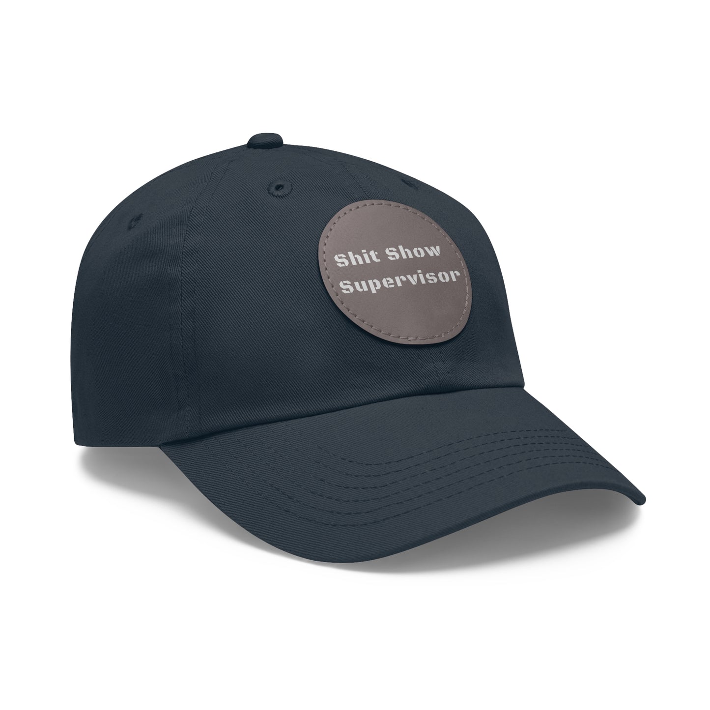 Shit Show Supervisor Hat – Funny Leather Patch Dad Hat for Moms, Dads & Chaos Coordinators