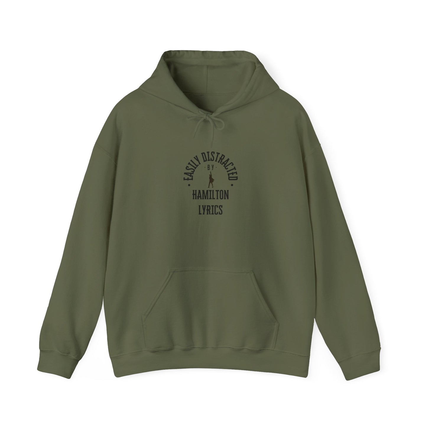 Easily Distracted by Hamilton Lyrics – Funny Broadway Hoodie for Musical Nerds