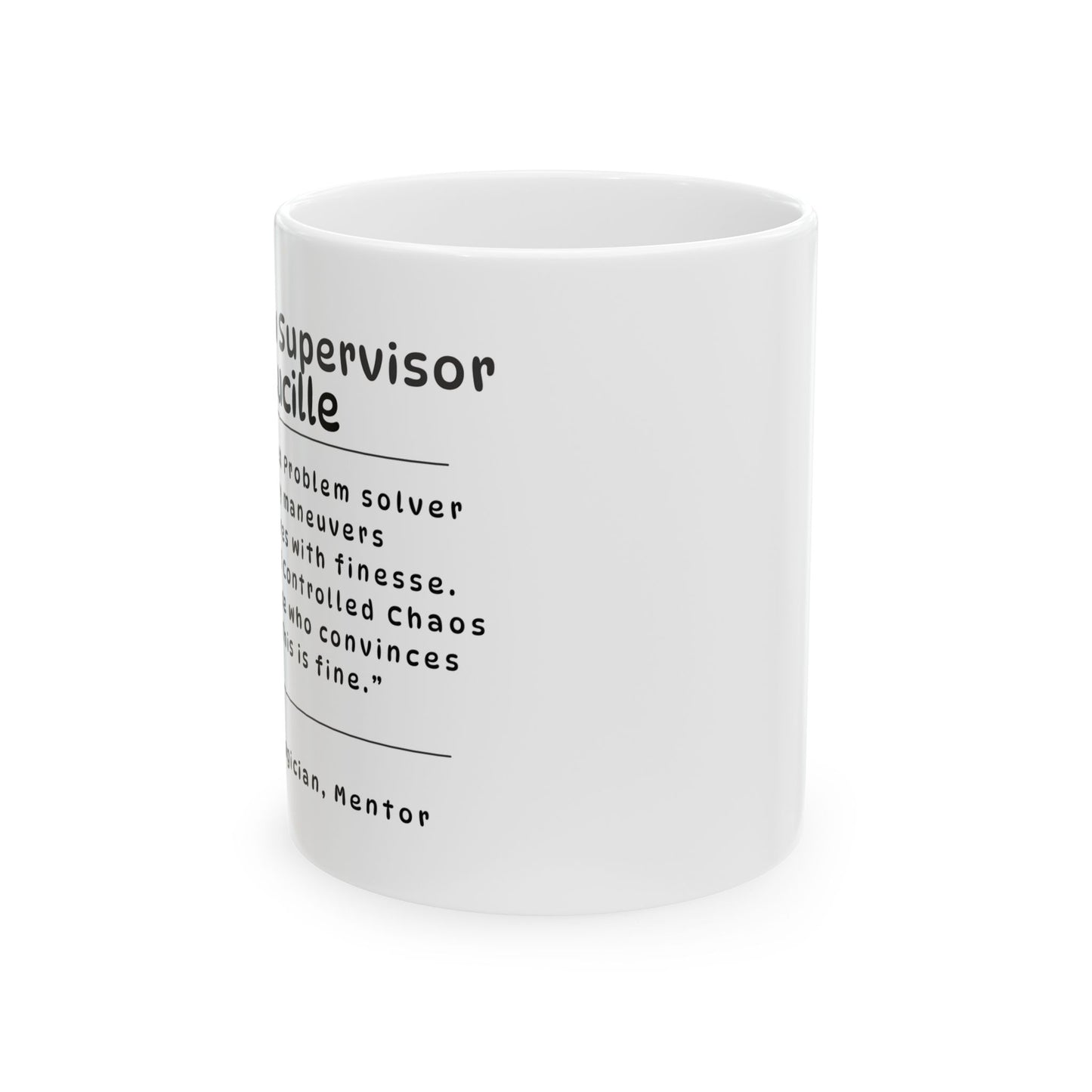 Shit Show Supervisor Mug – Funny Coffee Cup Gift for Bosses, Coworkers, and Everyday Chaos Managers (11oz / 15oz)