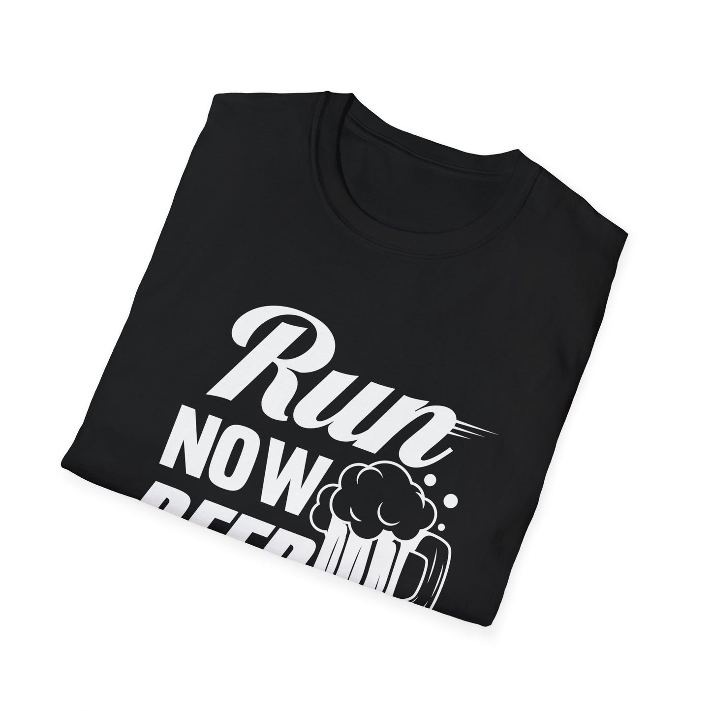 Run Now, Beer Later T-Shirt – Funny Workout & Running Tee