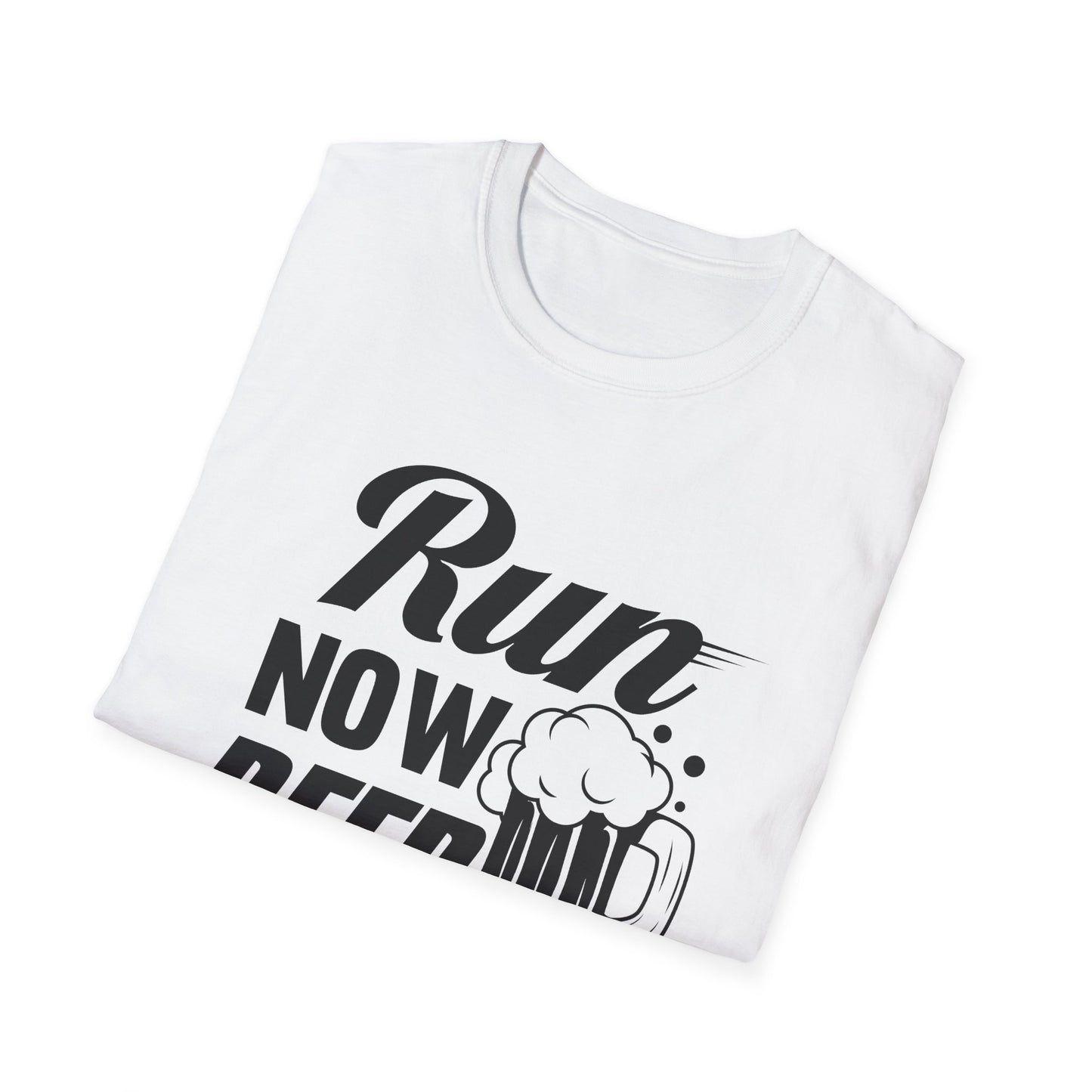 Run Now, Beer Later T-Shirt – Funny Workout & Running Tee