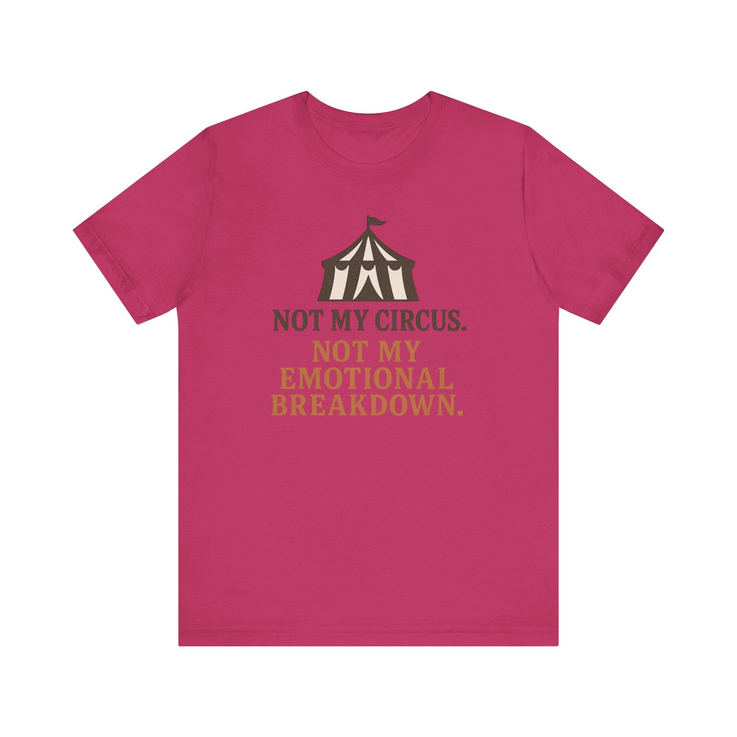 Not My Circus. Not My Emotional Breakdown – T-Shirt