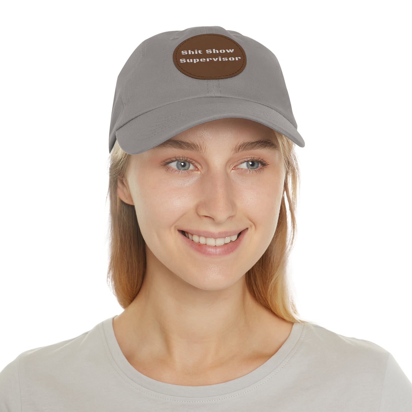 Shit Show Supervisor Hat – Funny Leather Patch Dad Hat for Moms, Dads & Chaos Coordinators