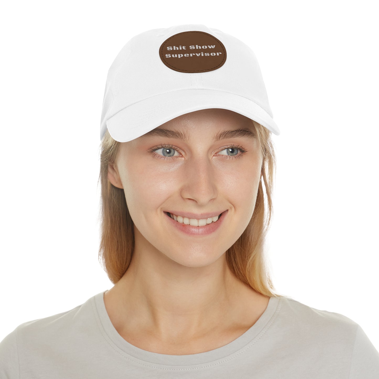 Shit Show Supervisor Hat – Funny Leather Patch Dad Hat for Moms, Dads & Chaos Coordinators