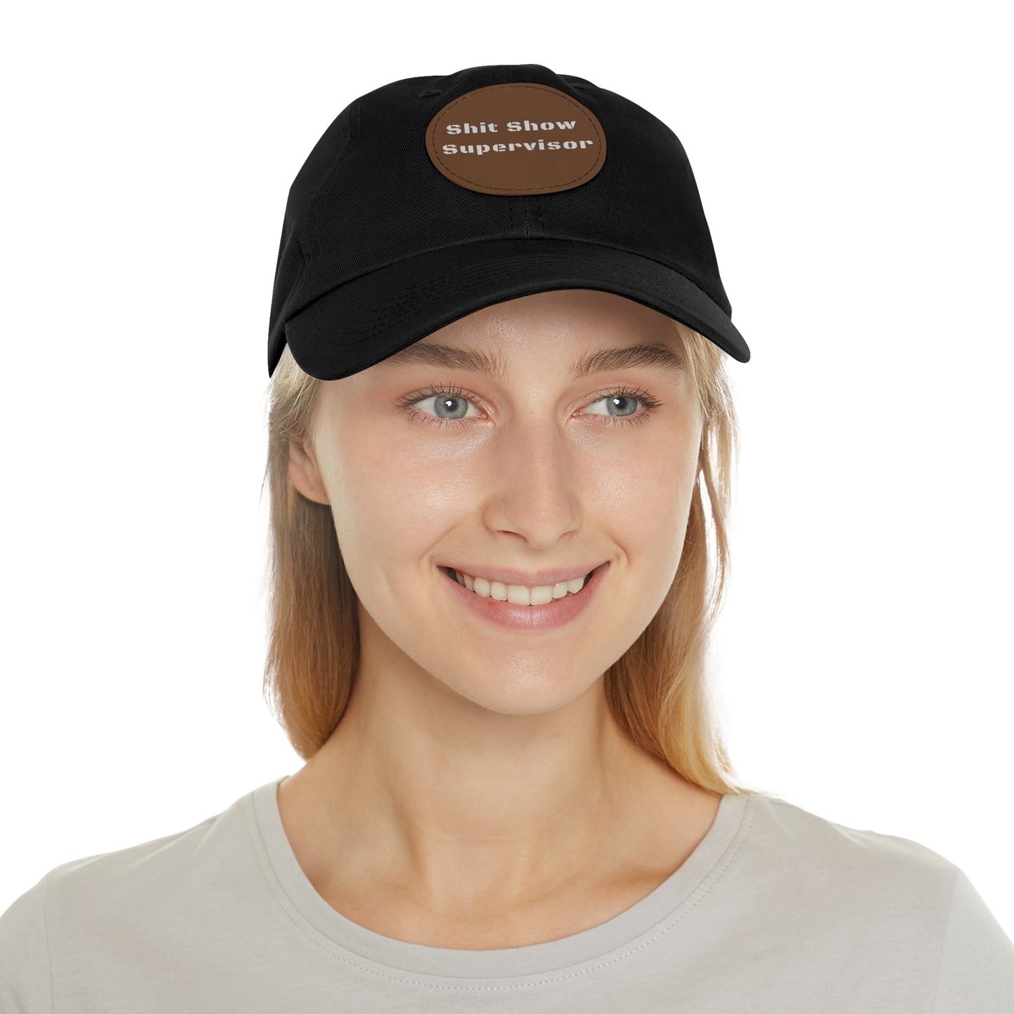 Shit Show Supervisor Hat – Funny Leather Patch Dad Hat for Moms, Dads & Chaos Coordinators