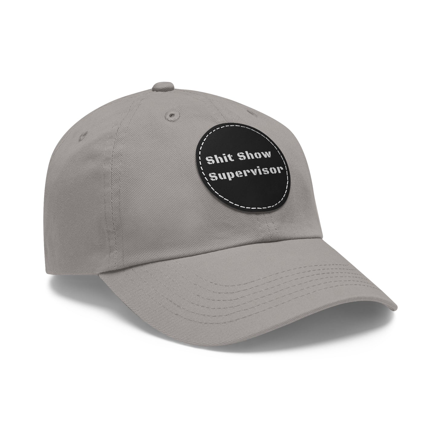 Shit Show Supervisor Hat – Funny Leather Patch Dad Hat for Moms, Dads & Chaos Coordinators