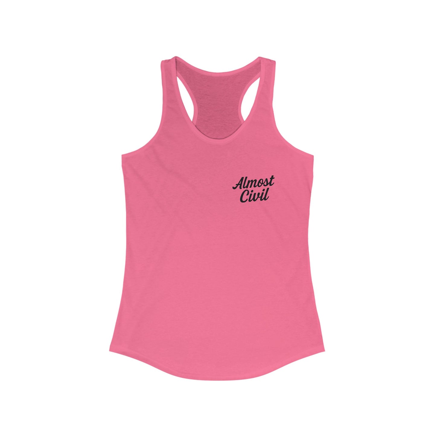 Almost Civil Women’s Racerback Tank – Signature Collection