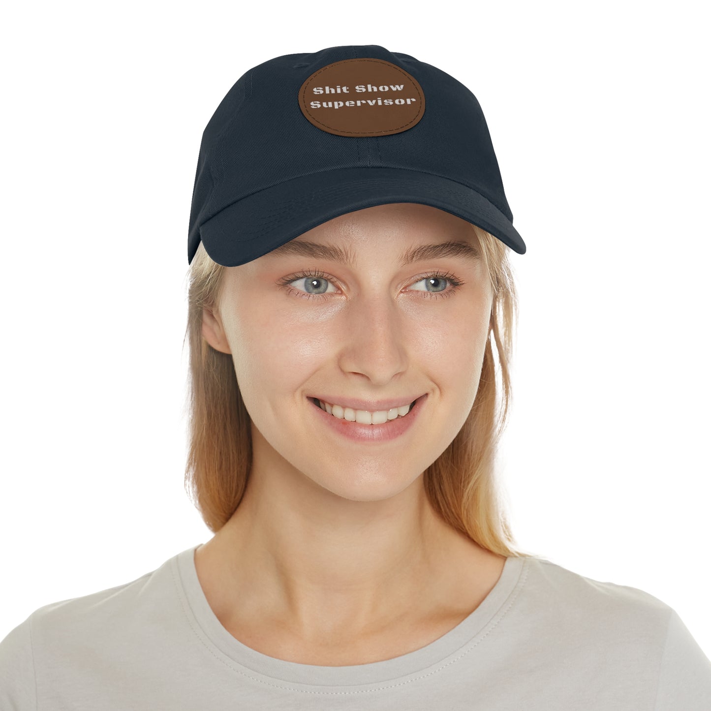 Shit Show Supervisor Hat – Funny Leather Patch Dad Hat for Moms, Dads & Chaos Coordinators