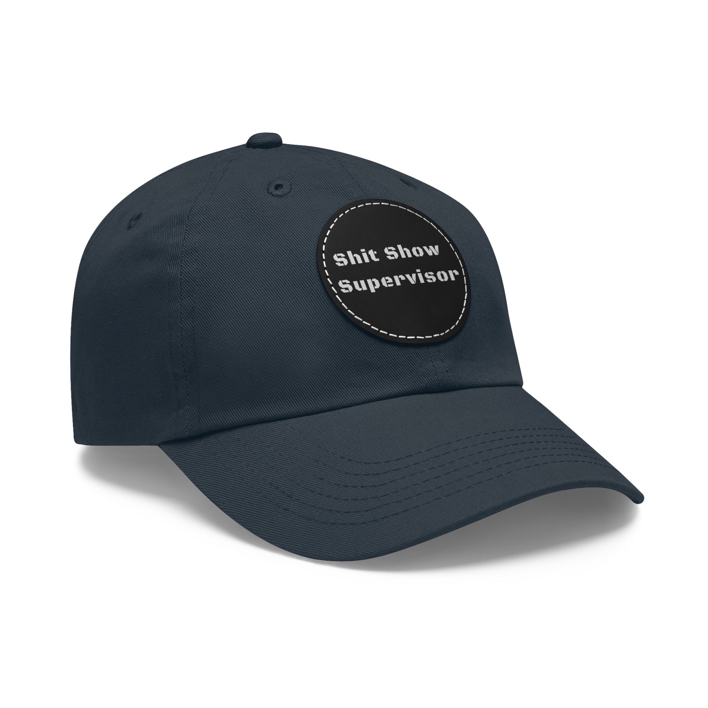Shit Show Supervisor Hat – Funny Leather Patch Dad Hat for Moms, Dads & Chaos Coordinators