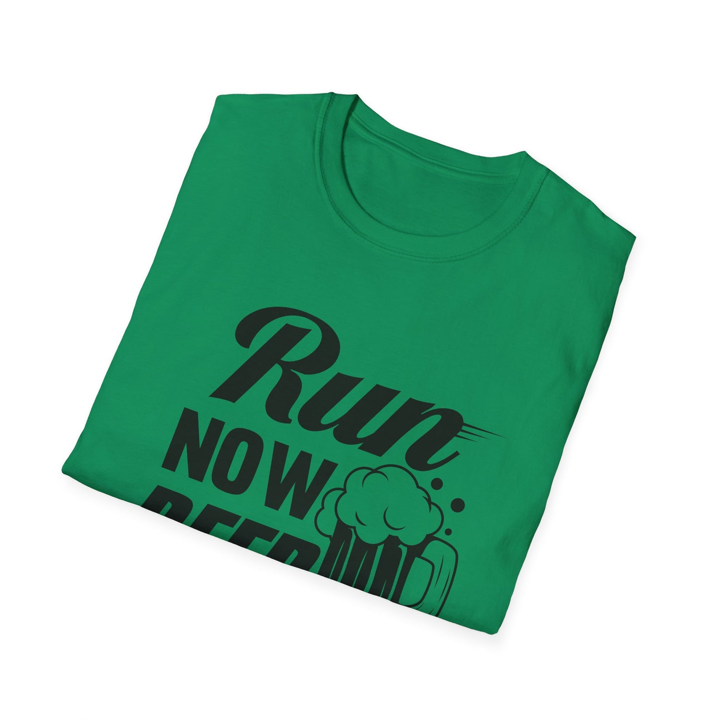 Run Now, Beer Later T-Shirt – Funny Workout & Running Tee