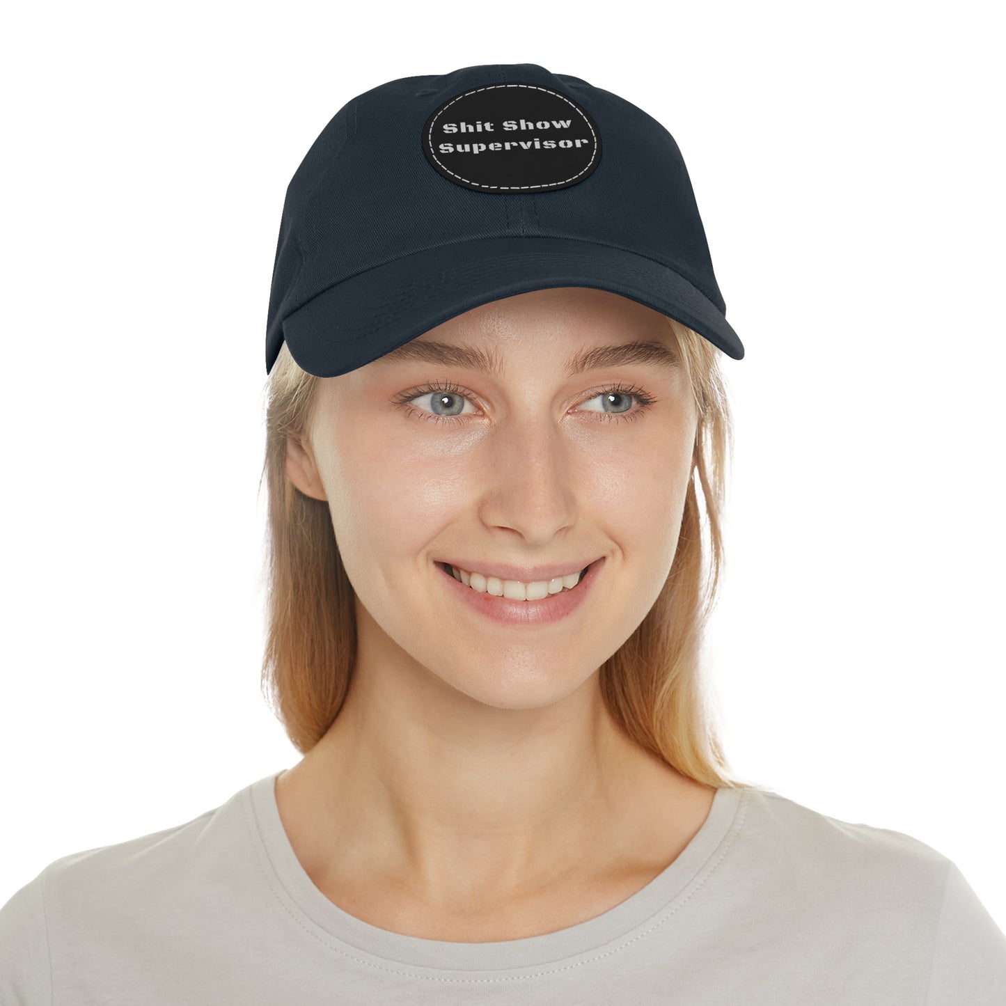 Shit Show Supervisor Hat – Funny Leather Patch Dad Hat for Moms, Dads & Chaos Coordinators