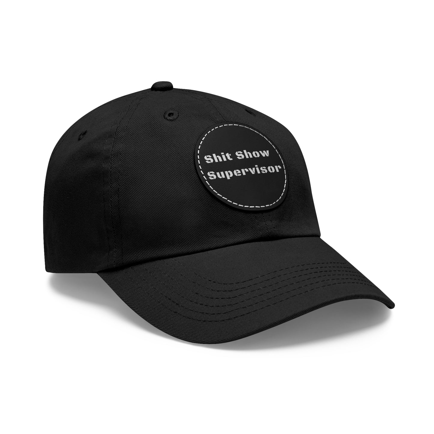 Shit Show Supervisor Hat – Funny Leather Patch Dad Hat for Moms, Dads & Chaos Coordinators