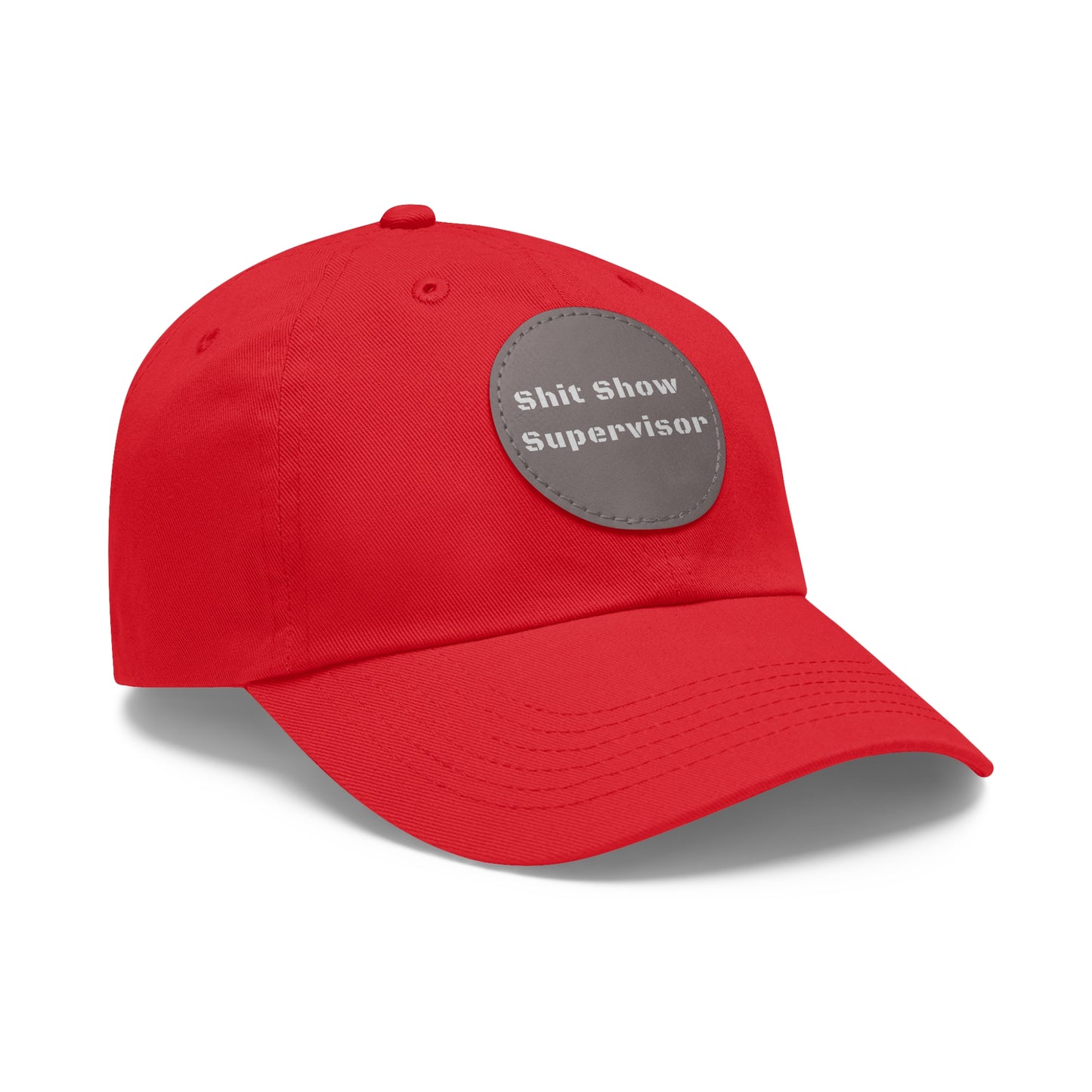 Shit Show Supervisor Hat – Funny Leather Patch Dad Hat for Moms, Dads & Chaos Coordinators
