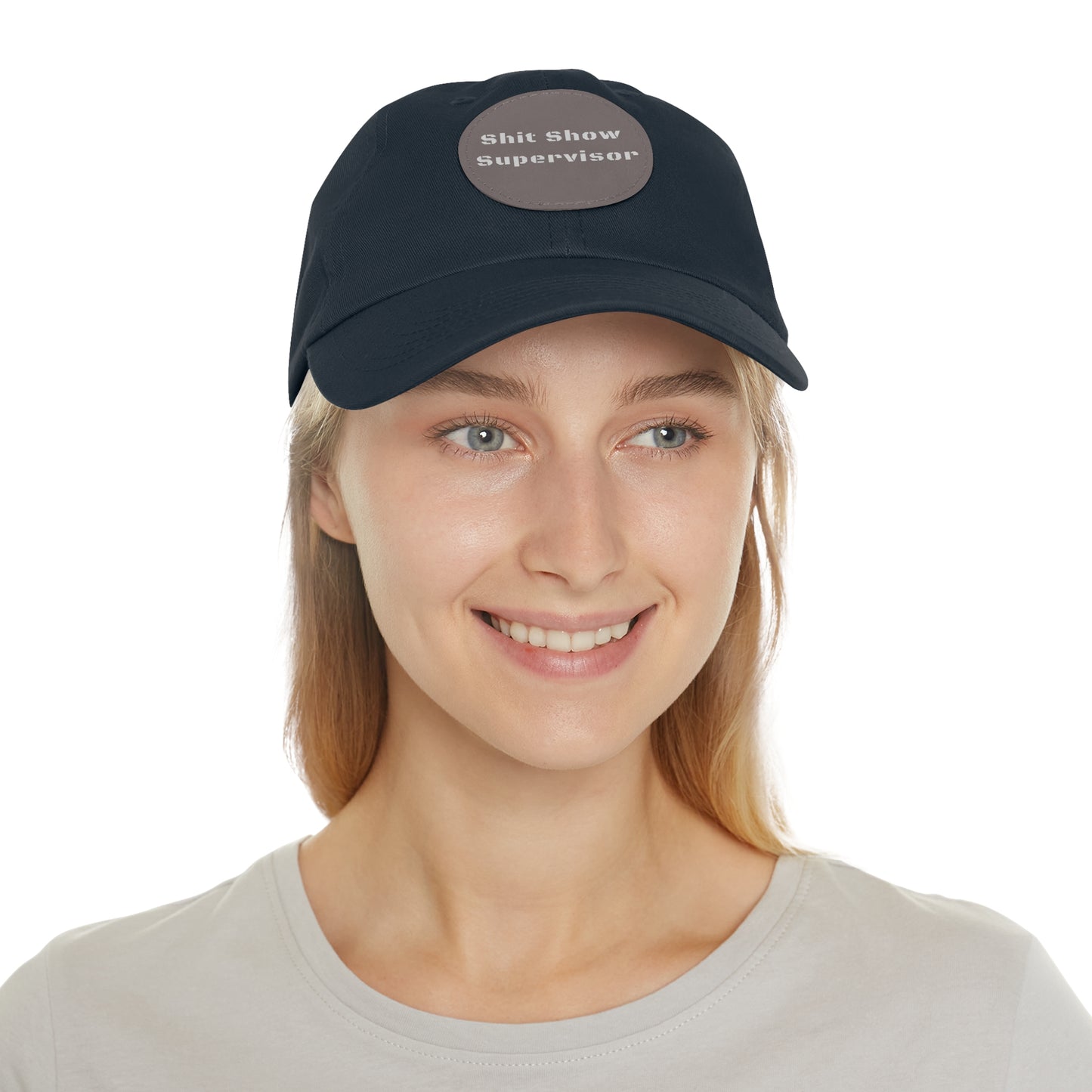 Shit Show Supervisor Hat – Funny Leather Patch Dad Hat for Moms, Dads & Chaos Coordinators