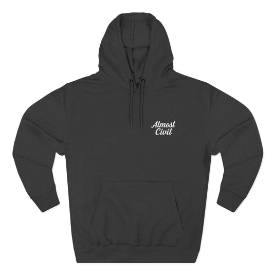 Almost Civil Signature Fleece Hoodie | Embroidered Logo - Signature Collection