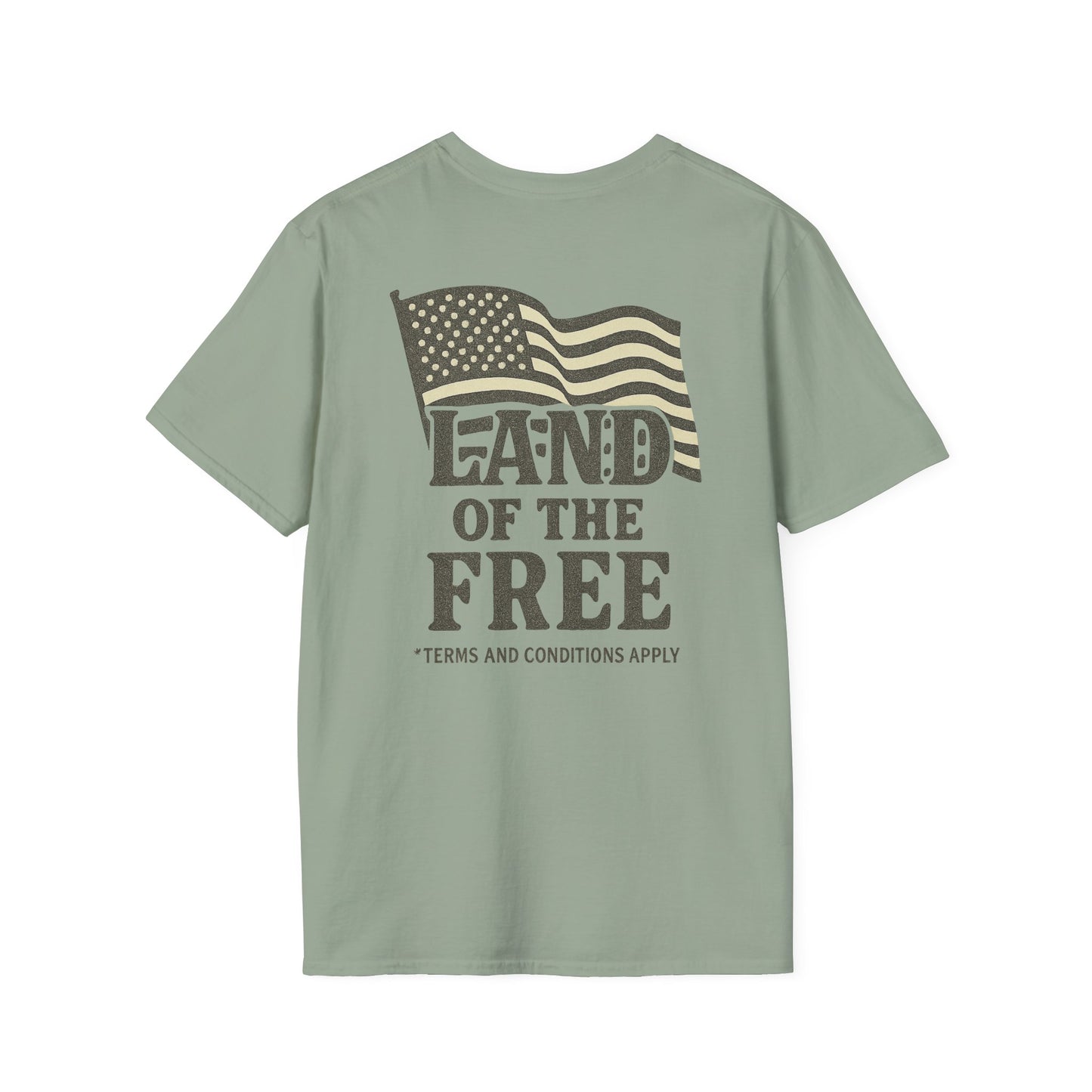 Land of the Free – Satirical American Flag Graphic