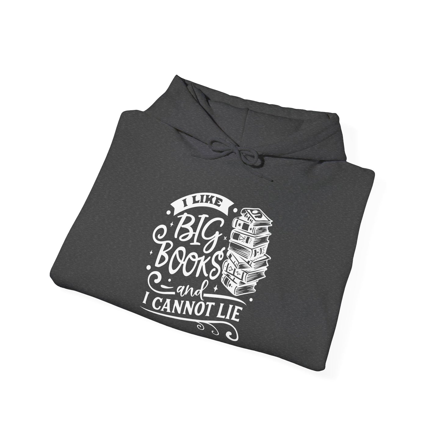 I Like Big Books and I Cannot Lie Hoodie – Cozy Funny Sweatshirt for Bibliophiles and Bookworms