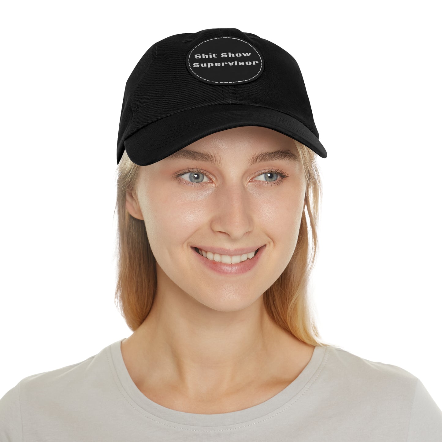 Shit Show Supervisor Hat – Funny Leather Patch Dad Hat for Moms, Dads & Chaos Coordinators
