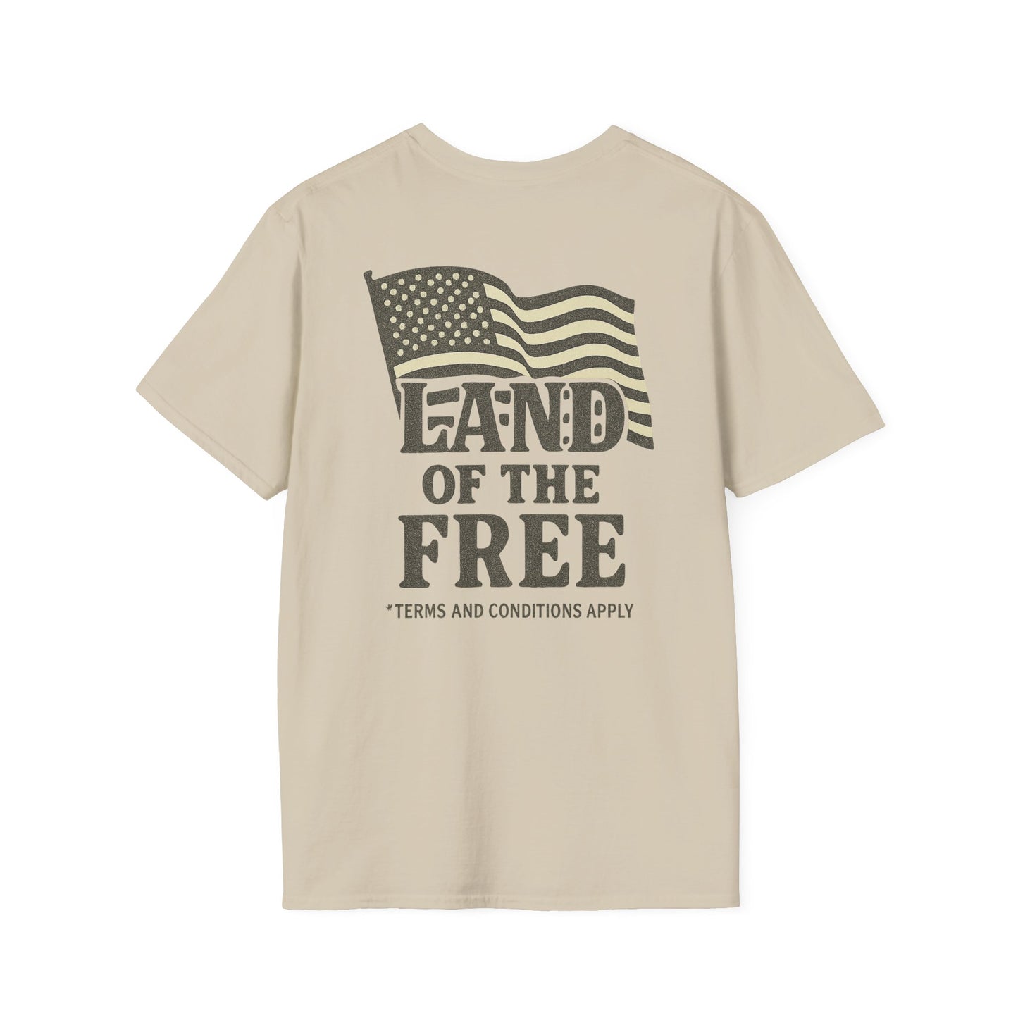 Land of the Free – Satirical American Flag Graphic