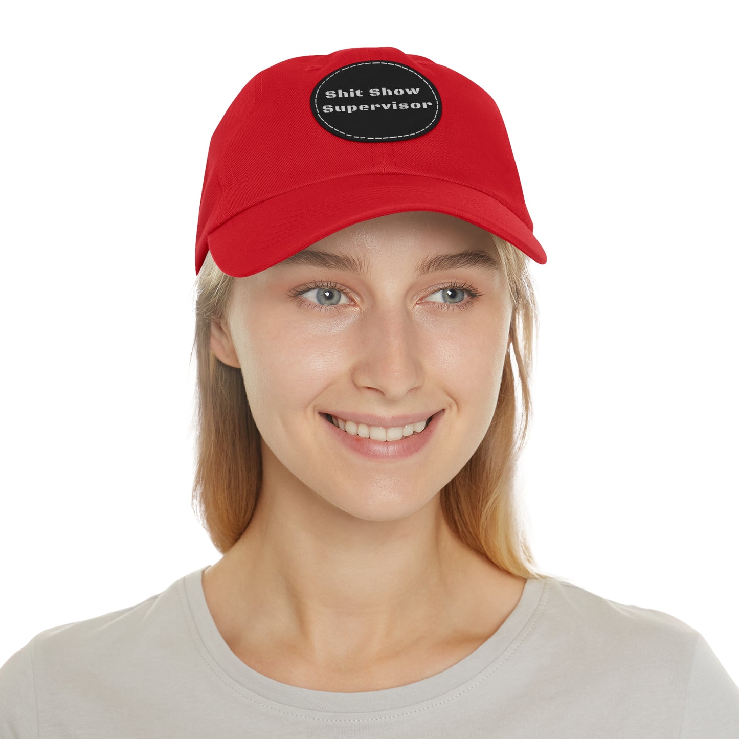 Shit Show Supervisor Hat – Funny Leather Patch Dad Hat for Moms, Dads & Chaos Coordinators