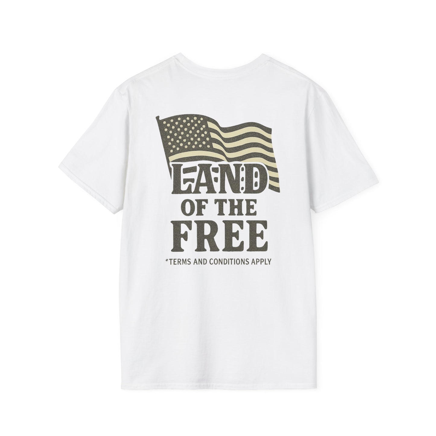 Land of the Free – Satirical American Flag Graphic