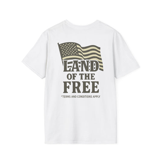 Land of the Free – Satirical American Flag Graphic