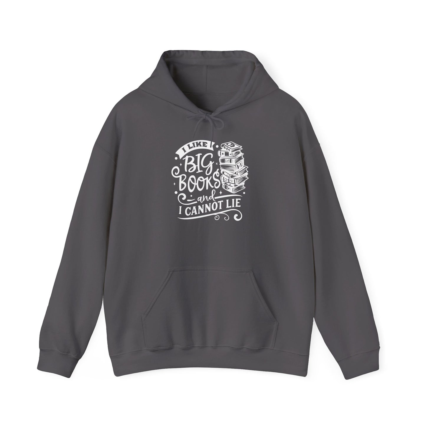 I Like Big Books and I Cannot Lie Hoodie – Cozy Funny Sweatshirt for Bibliophiles and Bookworms