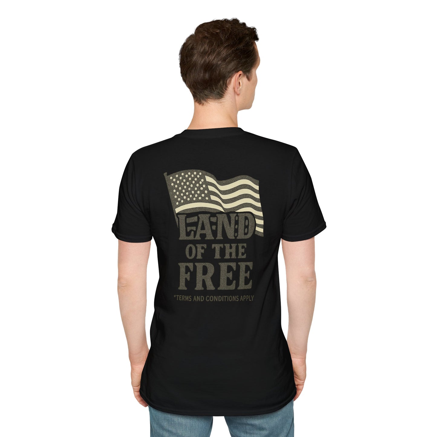 Land of the Free – Satirical American Flag Graphic