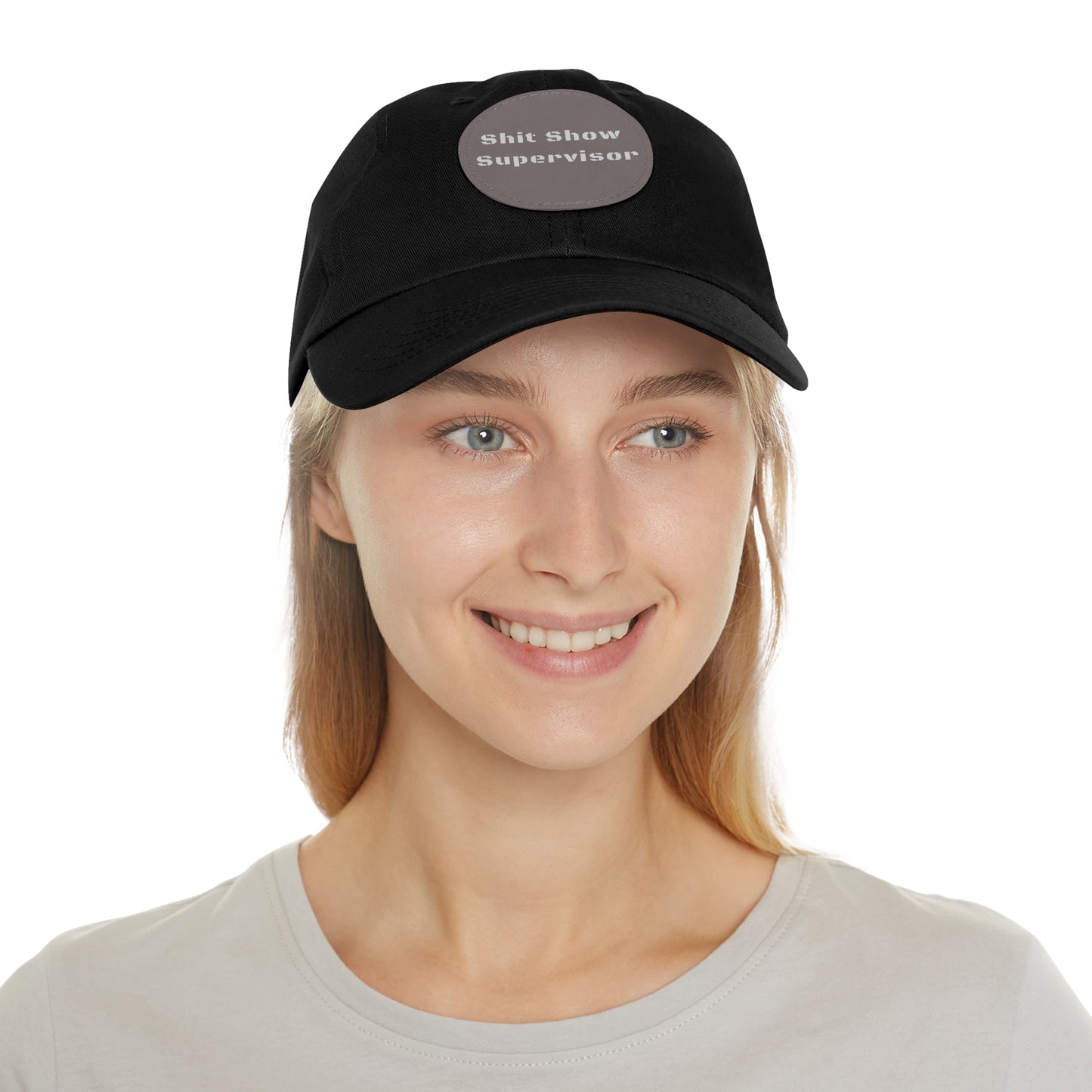 Shit Show Supervisor Hat – Funny Leather Patch Dad Hat for Moms, Dads & Chaos Coordinators