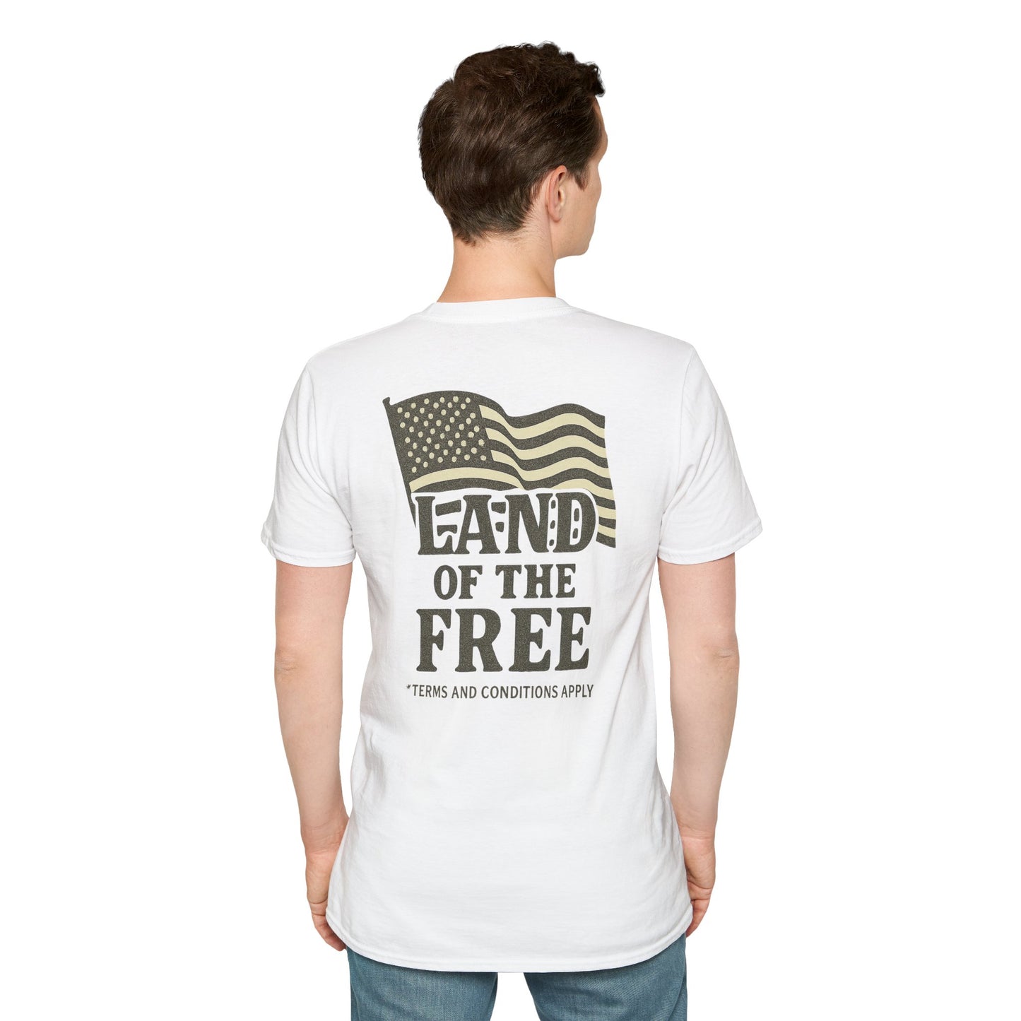 Land of the Free – Satirical American Flag Graphic