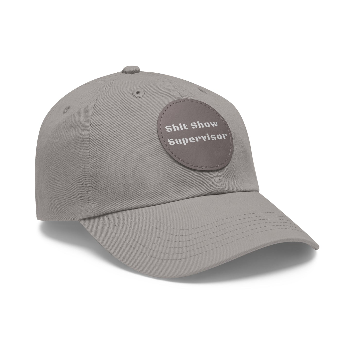 Shit Show Supervisor Hat – Funny Leather Patch Dad Hat for Moms, Dads & Chaos Coordinators
