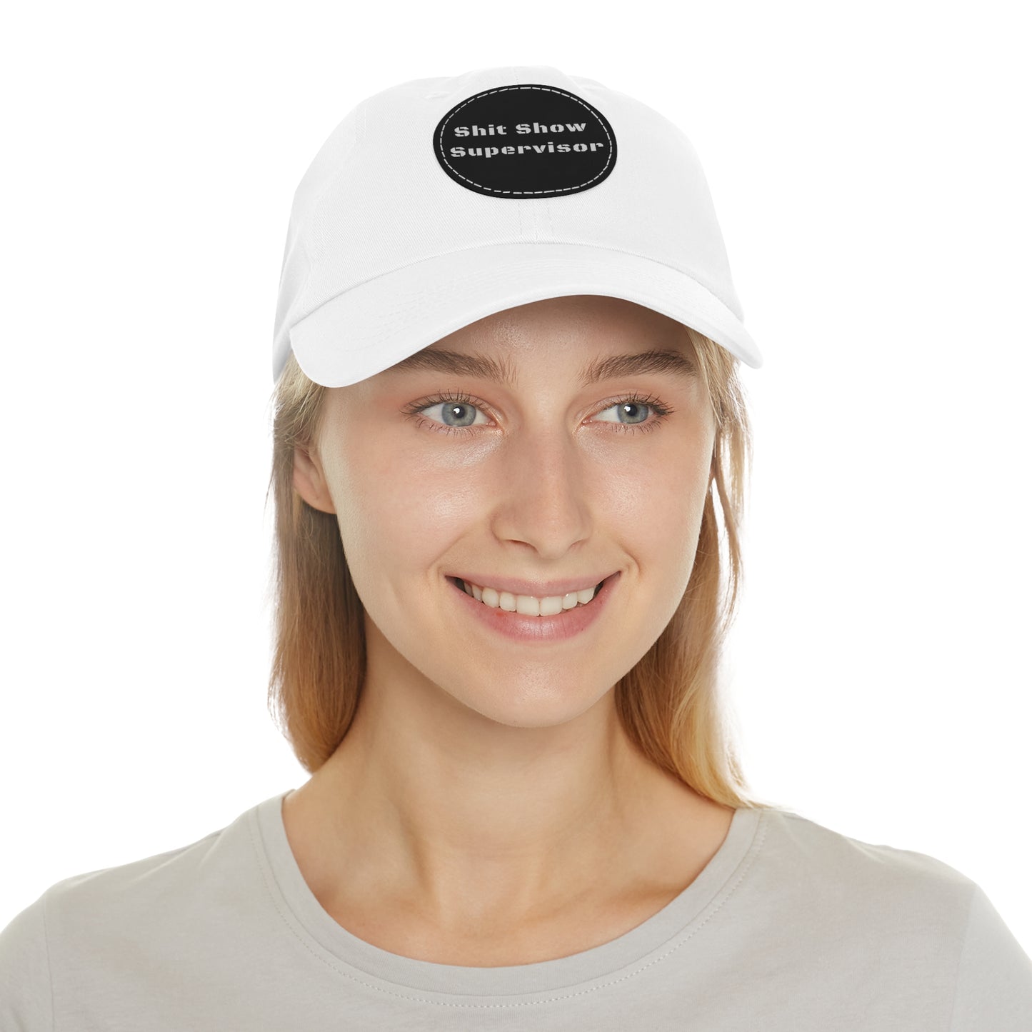 Shit Show Supervisor Hat – Funny Leather Patch Dad Hat for Moms, Dads & Chaos Coordinators